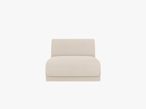 Modular Sofa Center Section – Upholstered Armless Seat Module W75