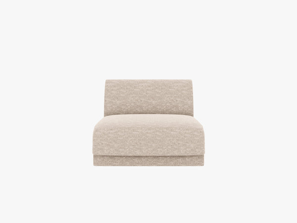 Modular Sofa Center Section – Upholstered Armless Seat Module W75