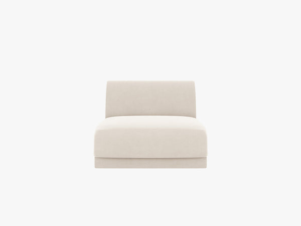 Modular Sofa Center Section – Upholstered Armless Seat Module W75