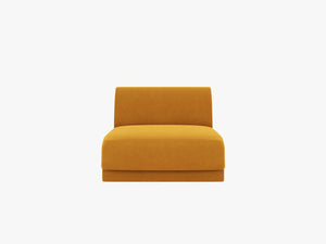 Modular Sofa Center Section – Upholstered Armless Seat Module W75
