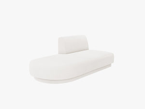 Modular Chaise Lounge Sofa – Upholstered End Section Unit W158