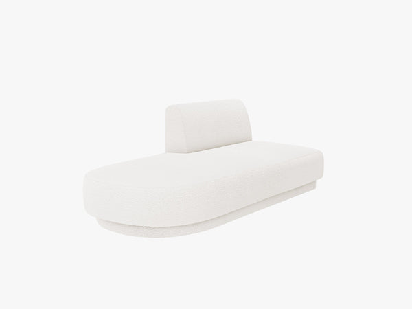 Modular Chaise Lounge Sofa – Upholstered End Section Unit W158