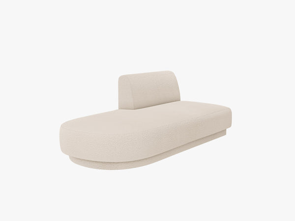 Modular Chaise Lounge Sofa – Upholstered End Section Unit W158