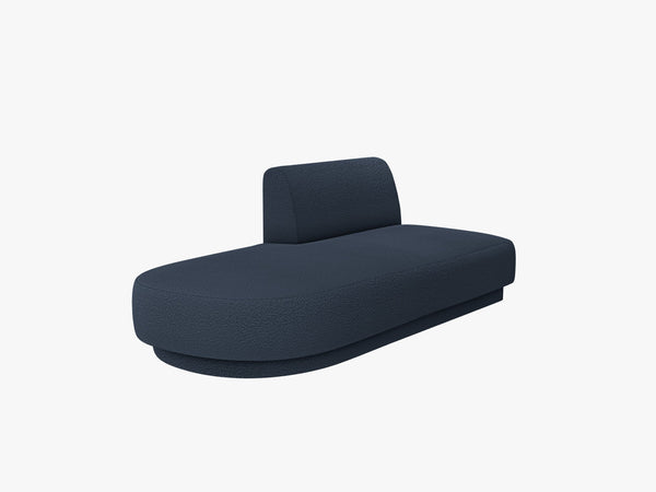 Modular Chaise Lounge Sofa – Upholstered End Section Unit W158