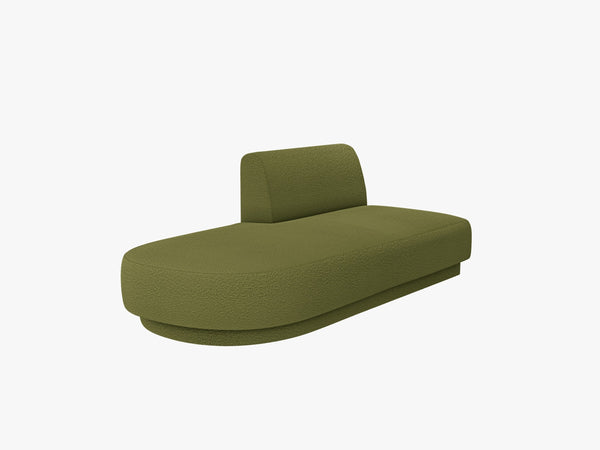 Modular Chaise Lounge Sofa – Upholstered End Section Unit W158