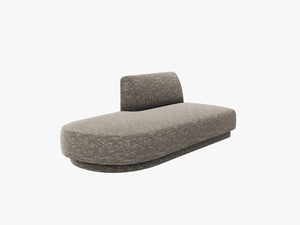 Modular Chaise Lounge Sofa – Upholstered End Section Unit W158