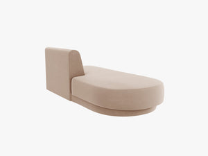 Modular Chaise Lounge Sofa – Upholstered End Section Unit W158