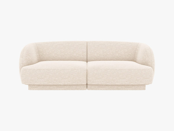 Compact 2-Seater Sofa with Rounded Design & Modular Flexibility W180