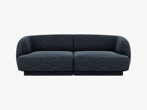 Compact 2-Seater Sofa with Rounded Design & Modular Flexibility W180