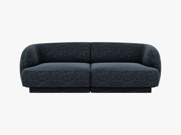Compact 2-Seater Sofa with Rounded Design & Modular Flexibility W180