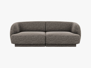 Compact 2-Seater Sofa with Rounded Design & Modular Flexibility W180