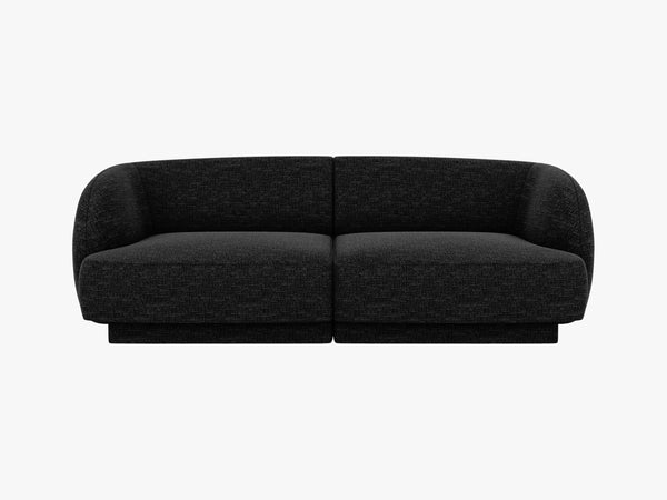 Compact 2-Seater Sofa with Rounded Design & Modular Flexibility W180