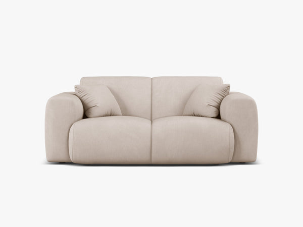 Modern 2-Seater Sofa with Rounded Design & Soft Comfort W170