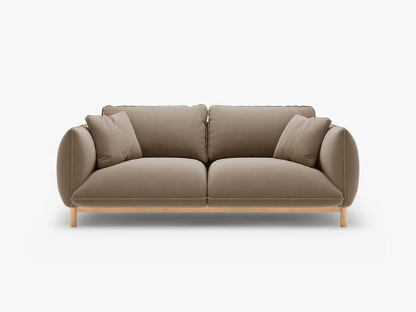Scandinavian Style 2-Seater Sofa – Compact Wooden Frame Couch W178