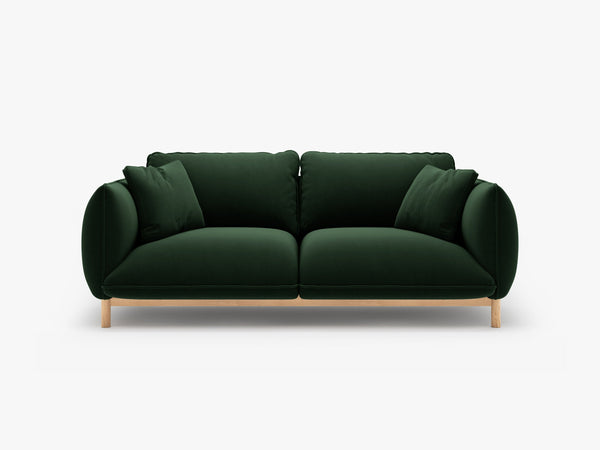 Scandinavian Style 2-Seater Sofa – Compact Wooden Frame Couch W178