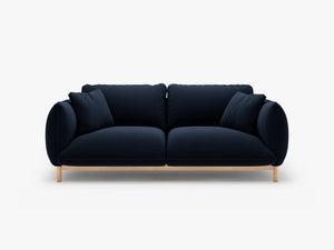 Scandinavian Style 2-Seater Sofa – Compact Wooden Frame Couch W178