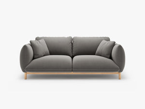 Scandinavian Style 2-Seater Sofa – Compact Wooden Frame Couch W178