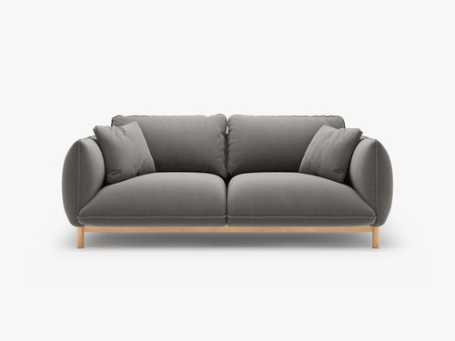 Scandinavian Style 2-Seater Sofa – Compact Wooden Frame Couch W178