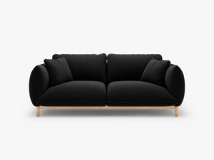 Scandinavian Style 2-Seater Sofa – Compact Wooden Frame Couch W178