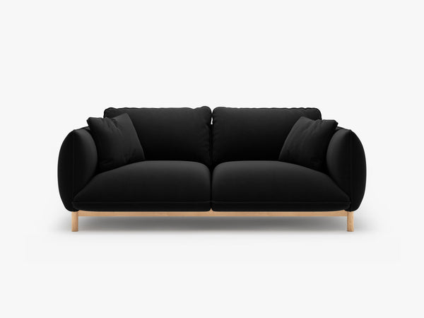 Scandinavian Style 2-Seater Sofa – Compact Wooden Frame Couch W178