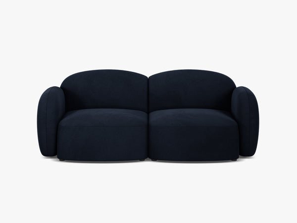 Scandinavian Corner Sofa – Feather-Filled Comfort with Wooden Legs W286