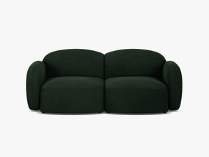 Scandinavian Corner Sofa – Feather-Filled Comfort with Wooden Legs W286