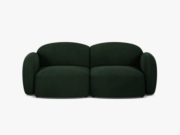Scandinavian Corner Sofa – Feather-Filled Comfort with Wooden Legs W286