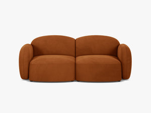 Scandinavian Corner Sofa – Feather-Filled Comfort with Wooden Legs W286