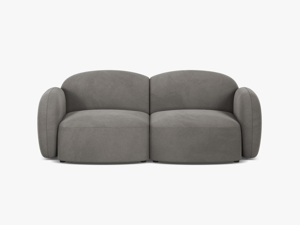 Scandinavian Corner Sofa – Feather-Filled Comfort with Wooden Legs W286
