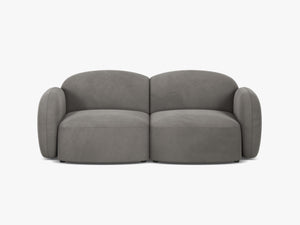 Scandinavian Corner Sofa – Feather-Filled Comfort with Wooden Legs W286