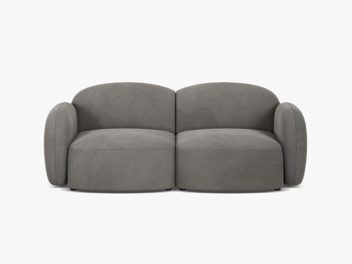 Scandinavian Corner Sofa – Feather-Filled Comfort with Wooden Legs W286