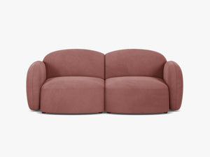 Scandinavian Corner Sofa – Feather-Filled Comfort with Wooden Legs W286