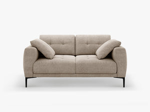 2-Seater Sofa with Deep Seating – Modern Design with Metal Legs W161