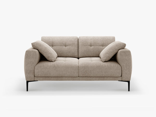 2-Seater Sofa with Deep Seating – Modern Design with Metal Legs W161
