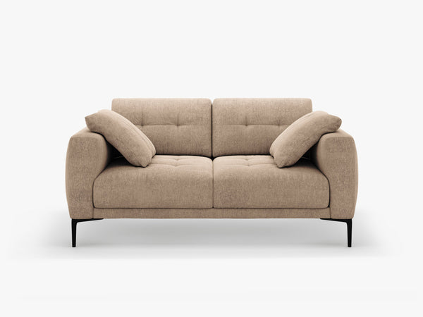 2-Seater Sofa with Deep Seating – Modern Design with Metal Legs W161