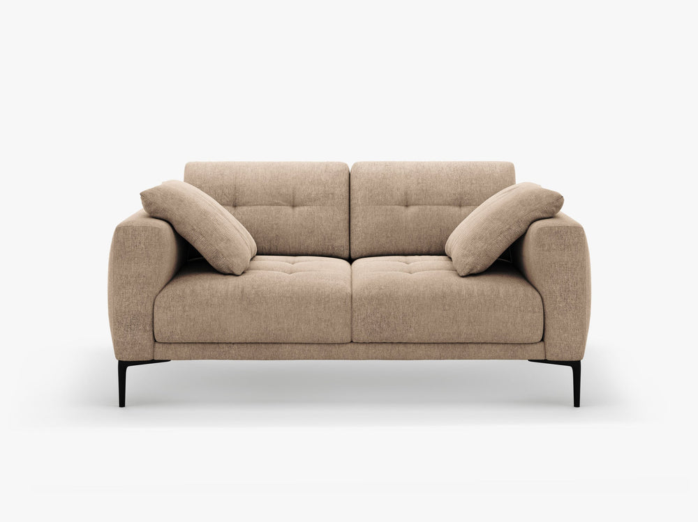 2-Seater Sofa with Deep Seating – Modern Design with Metal Legs W161