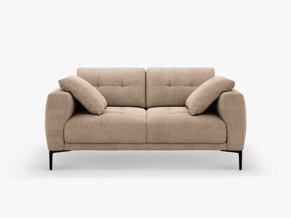 2-Seater Sofa with Deep Seating – Modern Design with Metal Legs W161