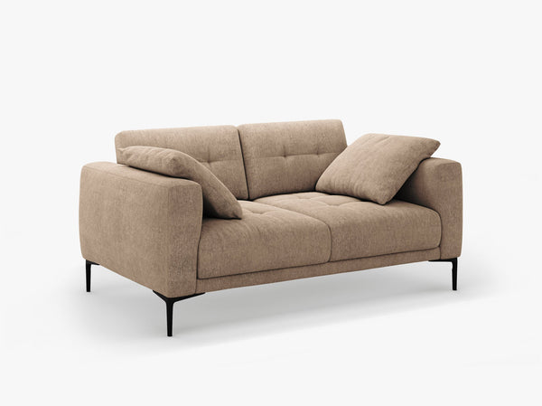 2-Seater Sofa with Deep Seating – Modern Design with Metal Legs W161