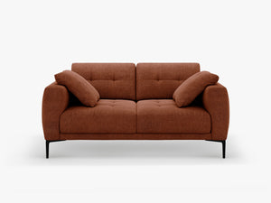 2-Seater Sofa with Deep Seating – Modern Design with Metal Legs W161