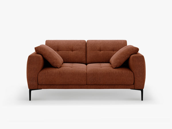 2-Seater Sofa with Deep Seating – Modern Design with Metal Legs W161