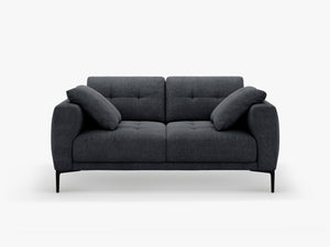 2-Seater Sofa with Deep Seating – Modern Design with Metal Legs W161