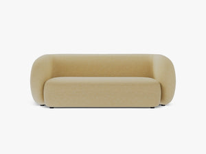 Compact 2-Seater Sofa with Curved Design & Soft Comfort W183