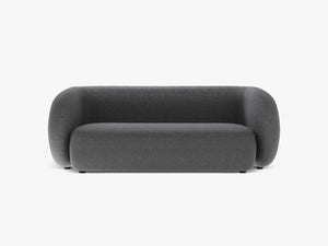 Compact 2-Seater Sofa with Curved Design & Soft Comfort W183