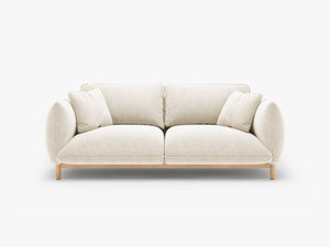 Scandinavian Style 2-Seater Sofa – Compact Wooden Frame Couch W178