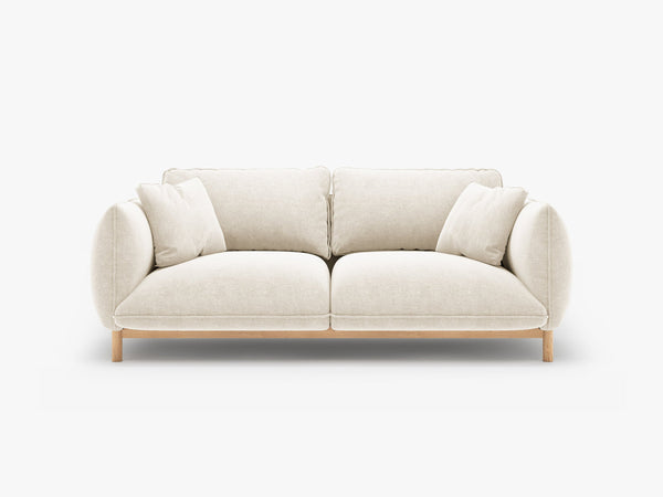 Scandinavian Style 2-Seater Sofa – Compact Wooden Frame Couch W178