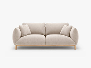 Scandinavian Style 2-Seater Sofa – Compact Wooden Frame Couch W178