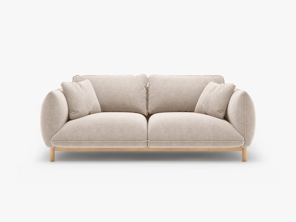 Scandinavian Style 2-Seater Sofa – Compact Wooden Frame Couch W178
