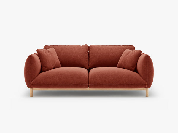 Scandinavian Style 2-Seater Sofa – Compact Wooden Frame Couch W178