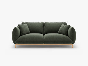 Scandinavian Style 2-Seater Sofa – Compact Wooden Frame Couch W178