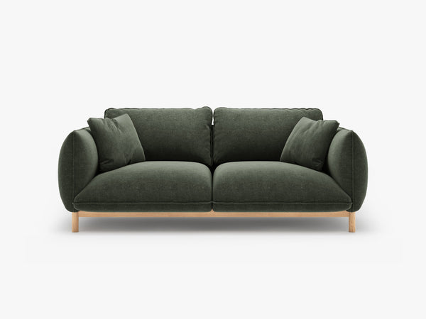 Scandinavian Style 2-Seater Sofa – Compact Wooden Frame Couch W178